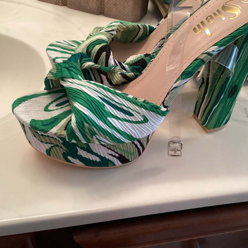 Green Shein sandals